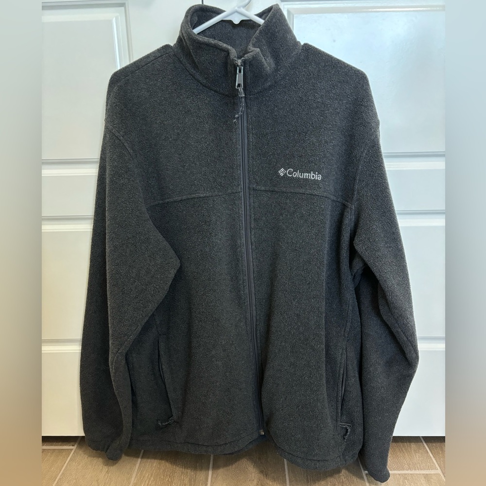 Size L Columbia Men’s Steens Mountain Fleece Full Zip Jacket Dark Gray